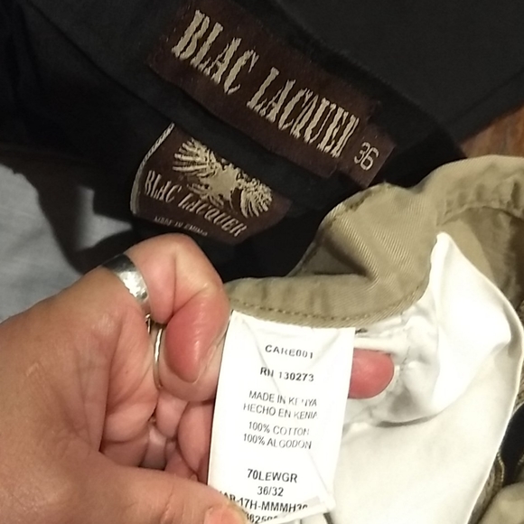 MEN'S👖2pc bundle cargo pants black and beige 👖 - Picture 3 of 7